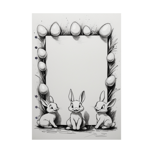 DIN A5 Ringbucheinlagen 6-fach Lochung mit Motiv | Happy Easter 53