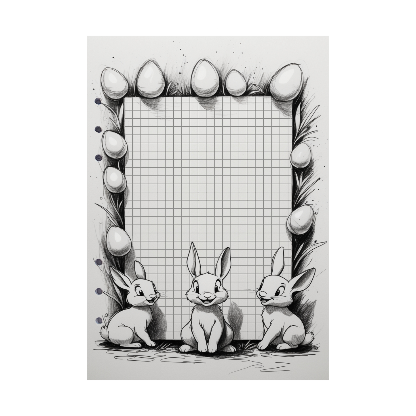 DIN A5 Ringbucheinlagen 6-fach Lochung mit Motiv | Happy Easter 53