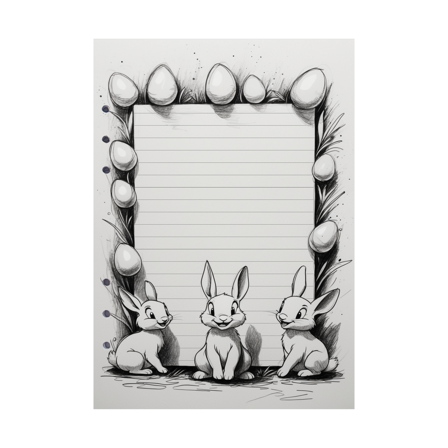 DIN A5 Ringbucheinlagen 6-fach Lochung mit Motiv | Happy Easter 53