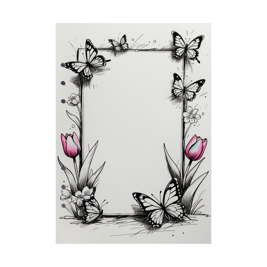 DIN A5 Ringbucheinlagen 6-fach Lochung mit Motiv | Happy Easter 55