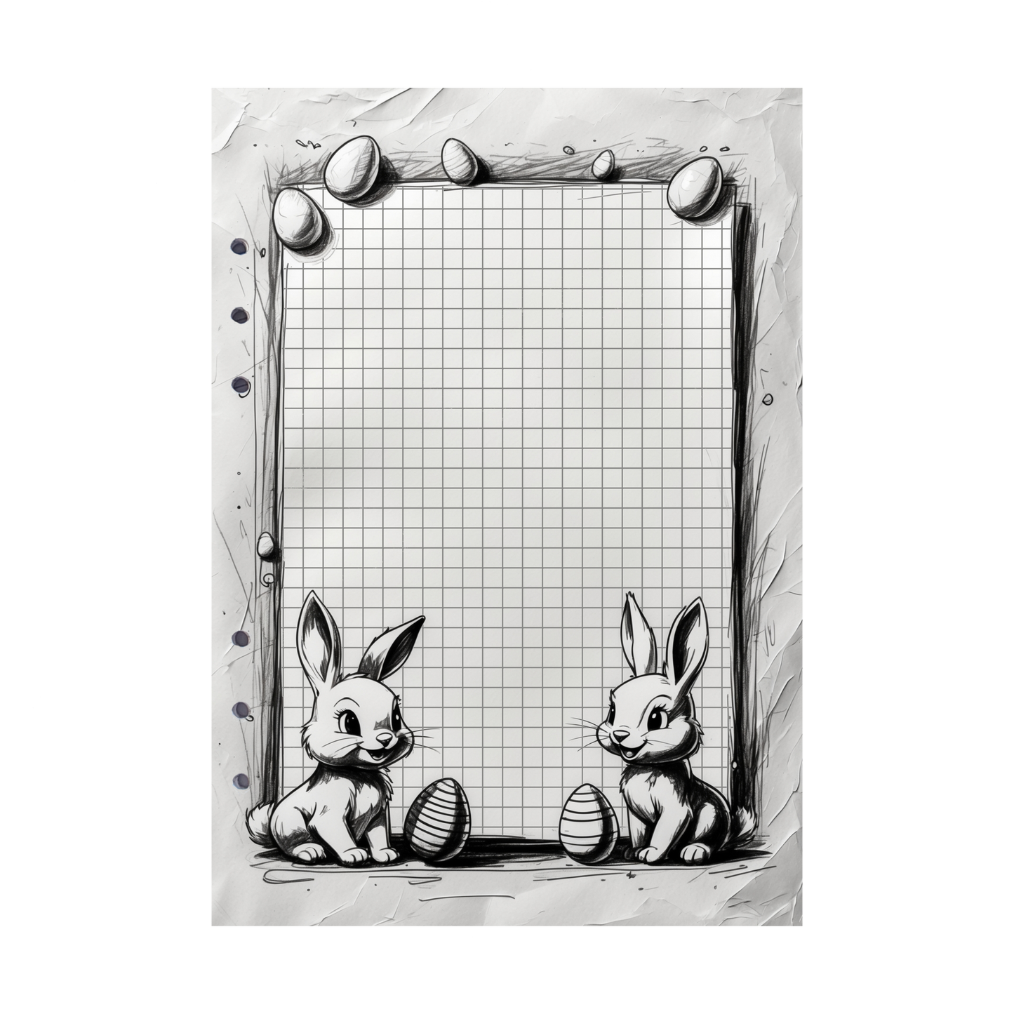 DIN A5 Ringbucheinlagen 6-fach Lochung mit Motiv | Happy Easter 59