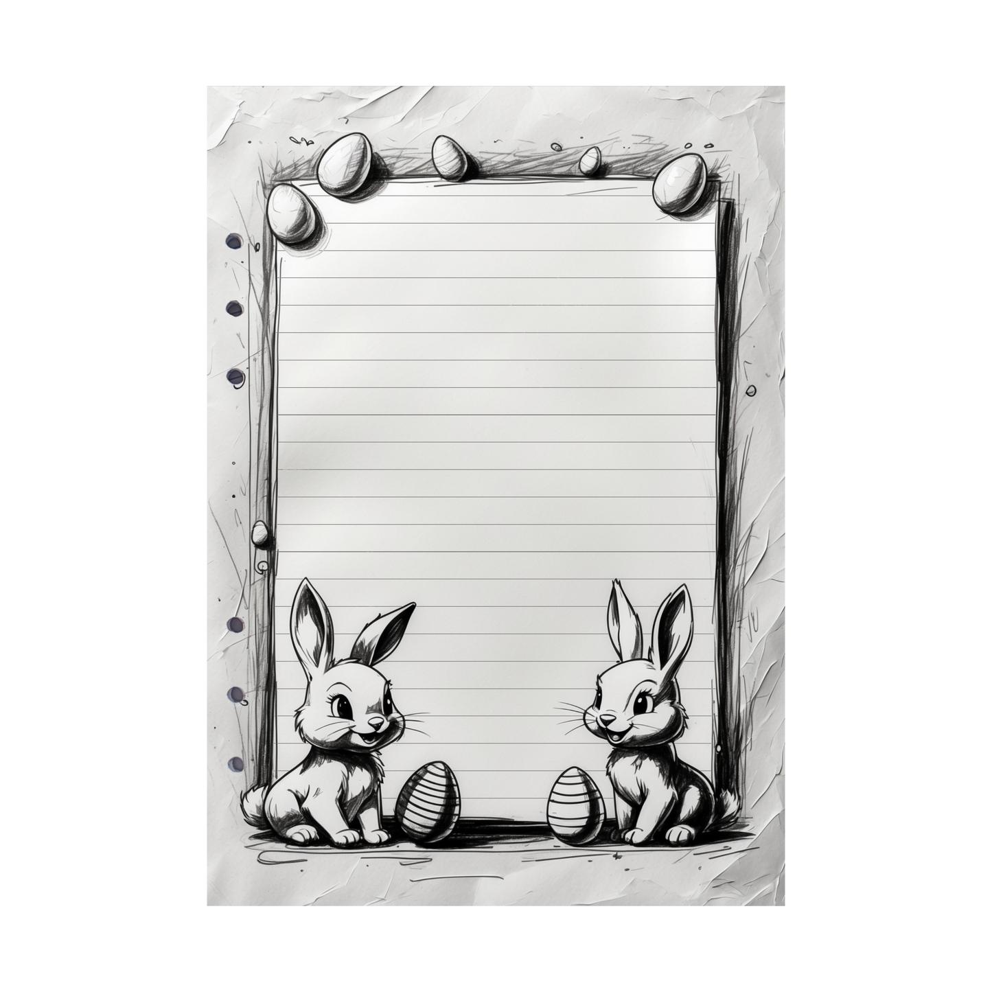 DIN A5 Ringbucheinlagen 6-fach Lochung mit Motiv | Happy Easter 59