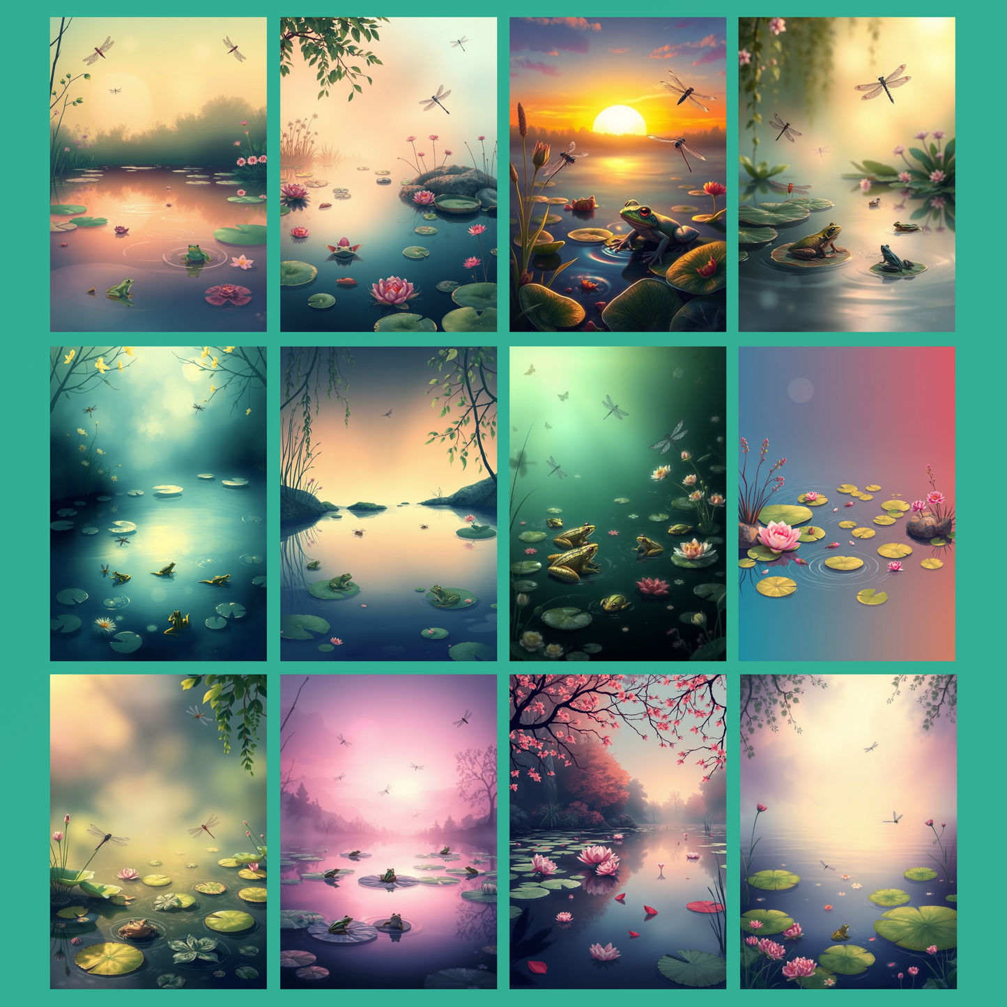 Frog´s Paradise | Digital Download | 100 Bilder | Scrapbook | DIN A4