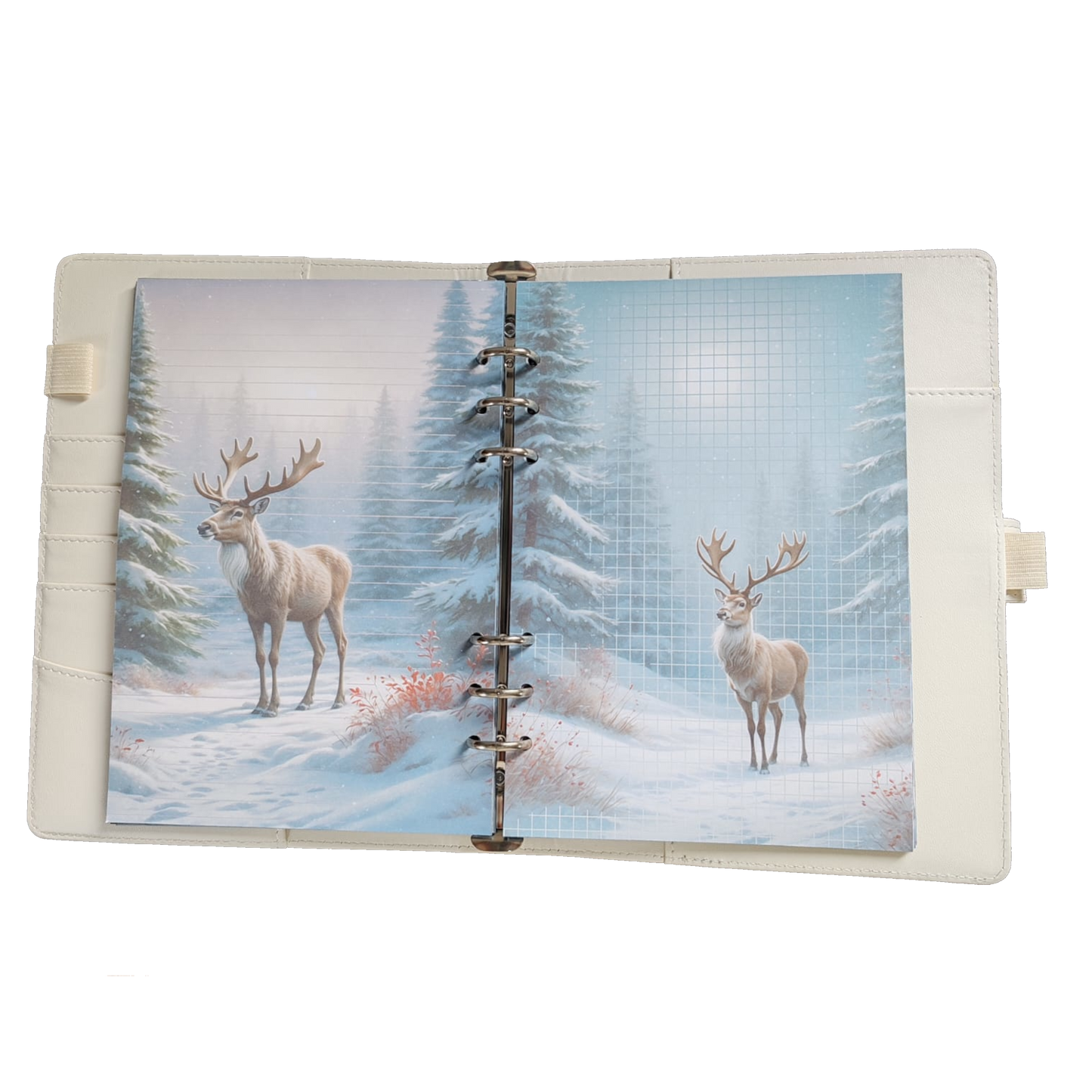Snowy Reindeer Dreams - DIN A5 / DIN A6 Journaleinlagen