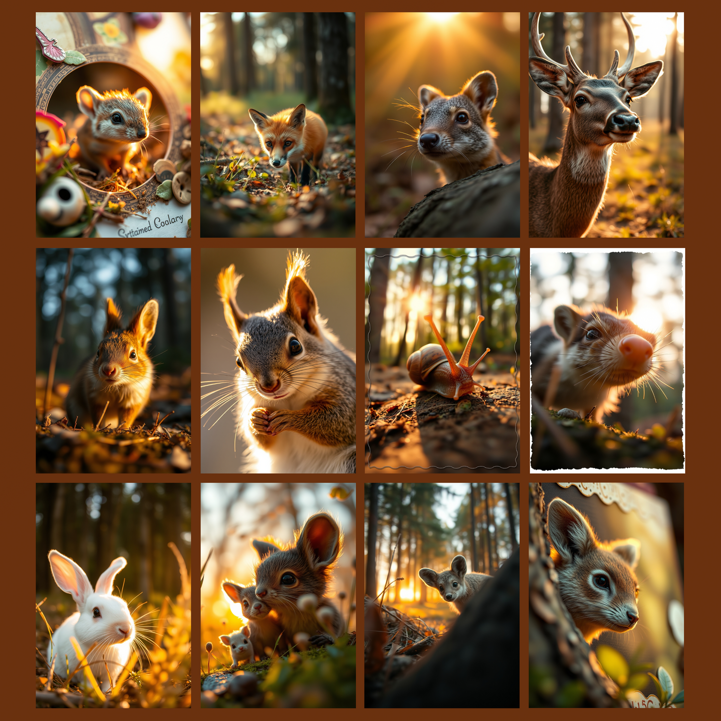 Summer Evening in the Wood | Digital Download | 100 Bilder | Scrapbook | DIN A4