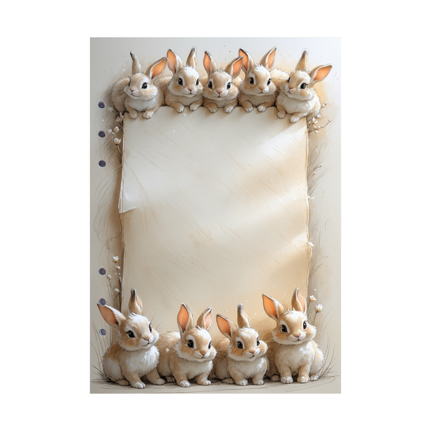 DIN A5 Ringbucheinlagen 6-fach Lochung mit Motiv | Happy Easter 6