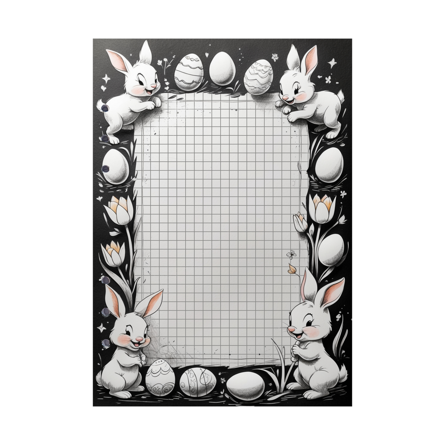 DIN A5 Ringbucheinlagen 6-fach Lochung mit Motiv | Happy Easter 62