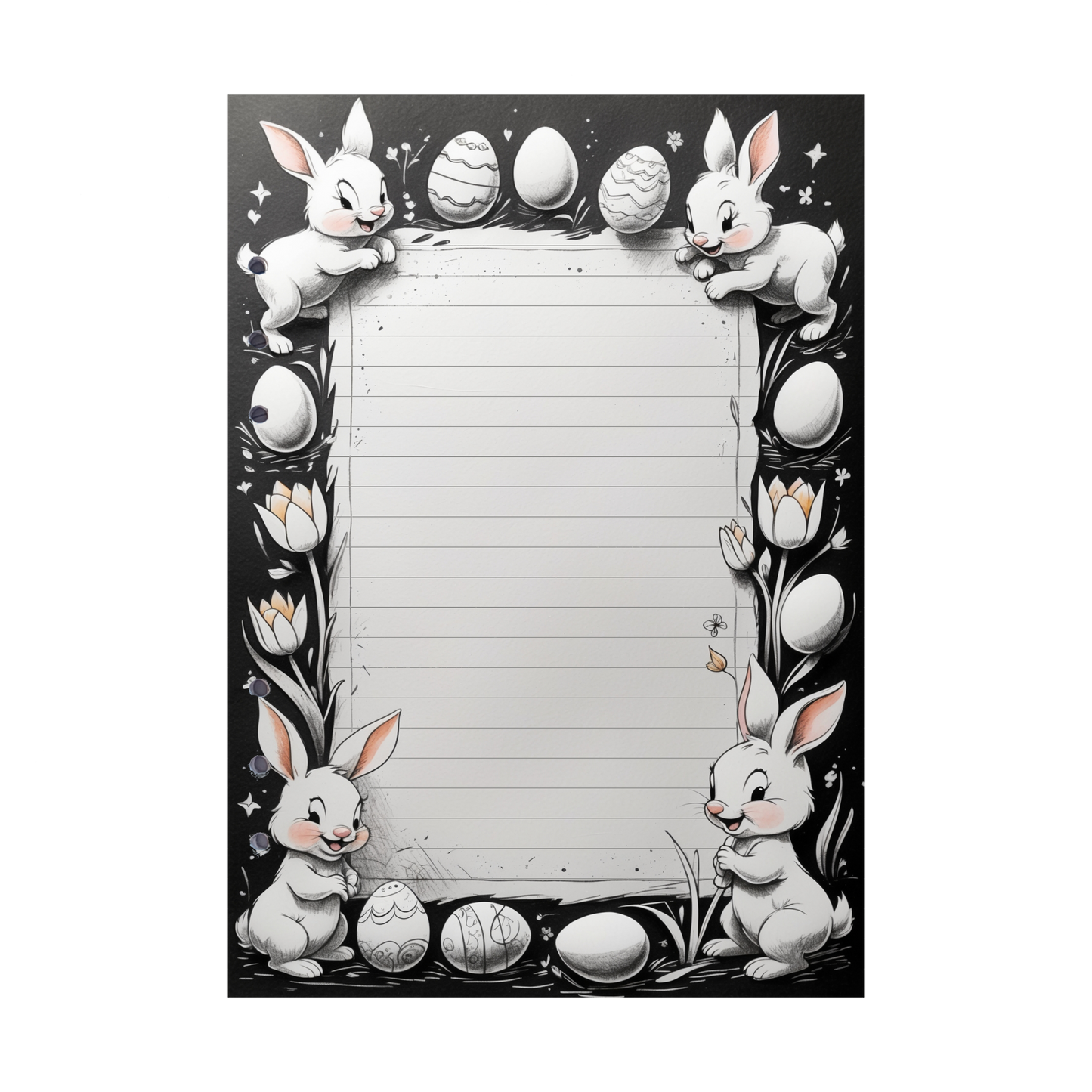 DIN A5 Ringbucheinlagen 6-fach Lochung mit Motiv | Happy Easter 62