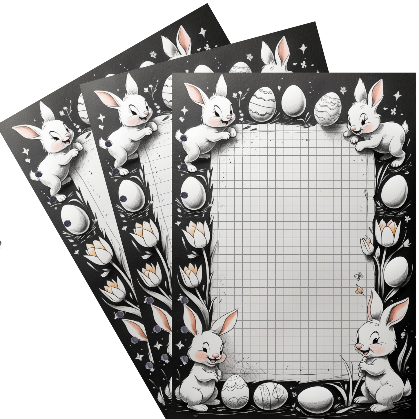 DIN A5 Ringbucheinlagen 6-fach Lochung mit Motiv | Happy Easter 62