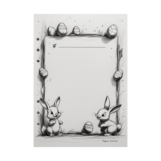 DIN A5 Ringbucheinlagen 6-fach Lochung mit Motiv | Happy Easter 64