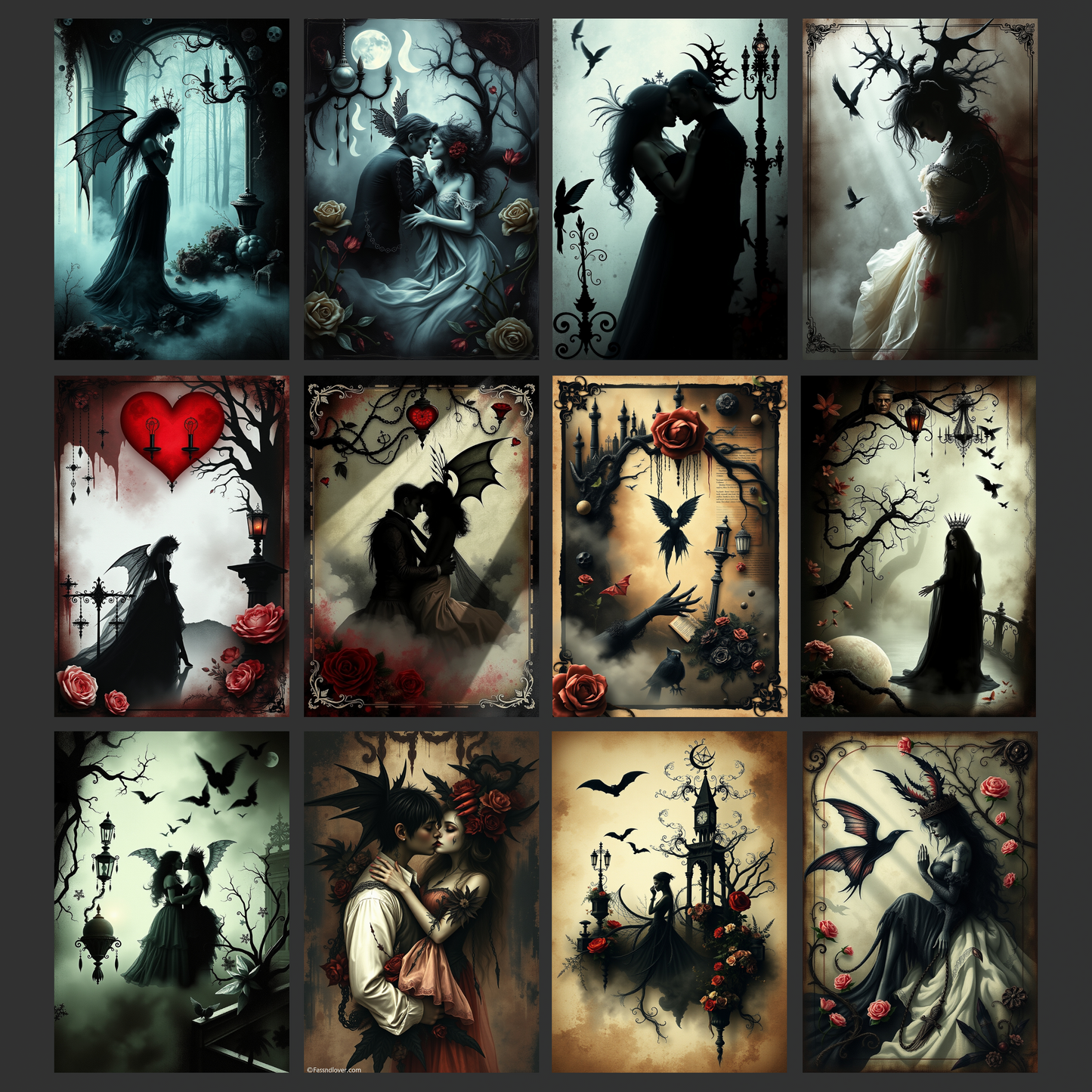 Gothic Love | Digital Download | 100 Bilder | Scrapbook | DIN A4