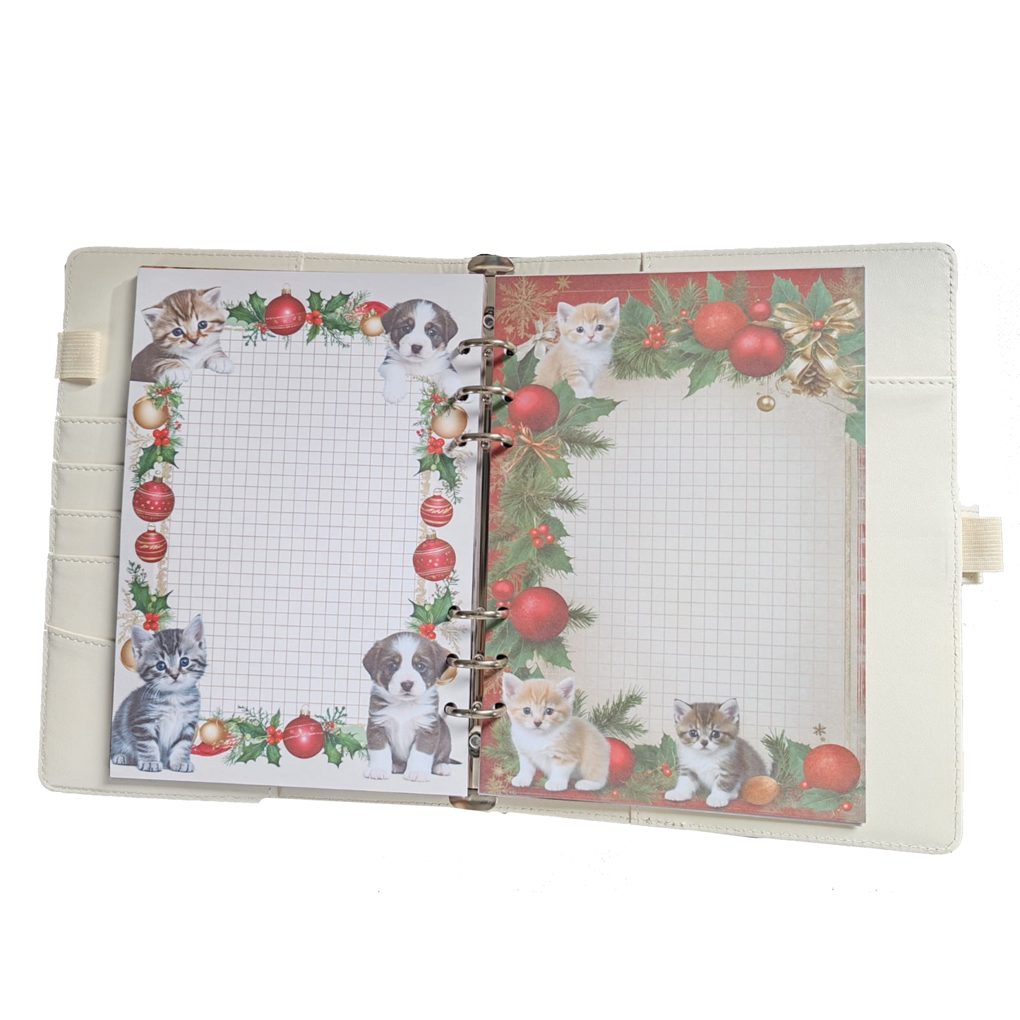 Fluffy Christmas - DIN A5 / DIN A6 Journaleinlagen