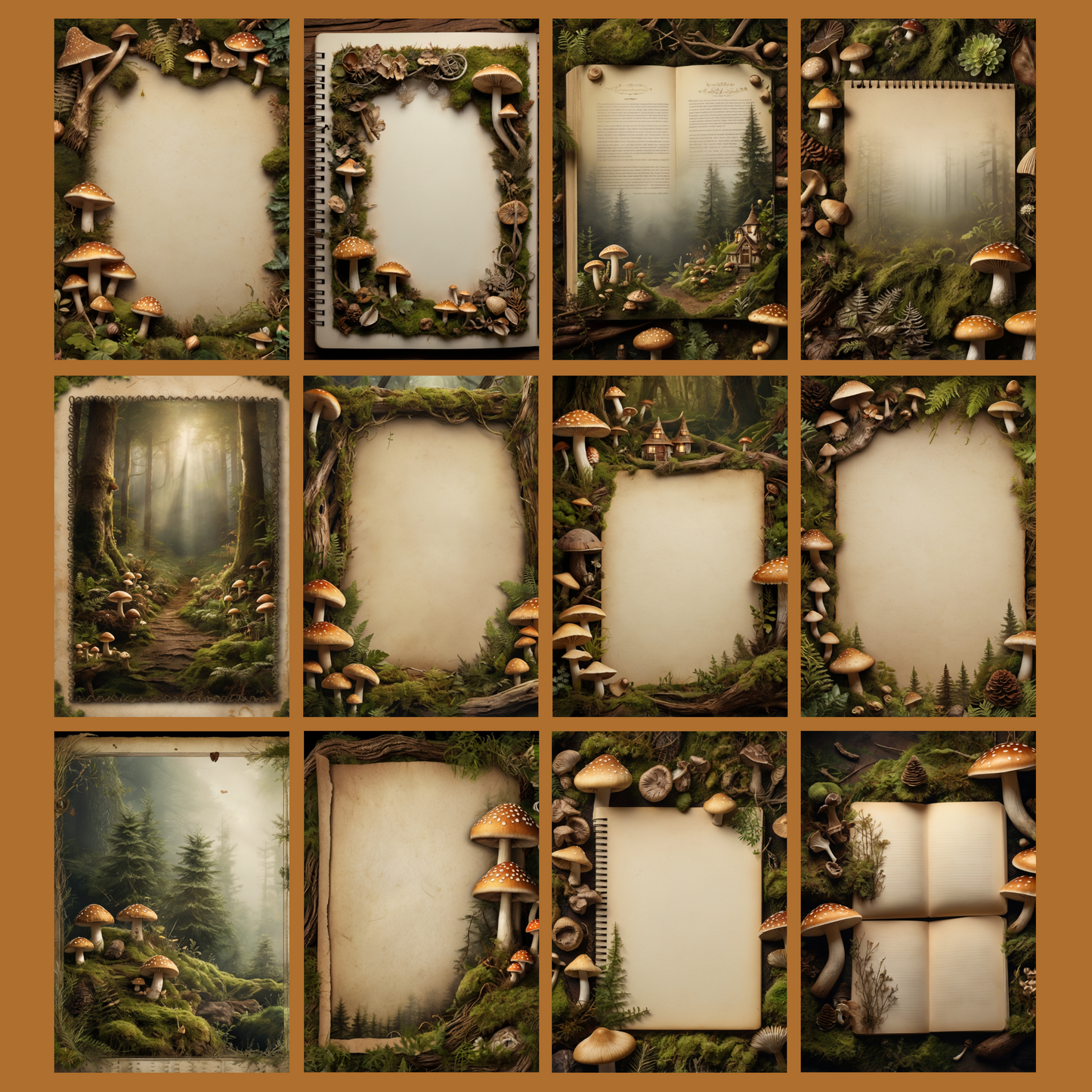 Autumn Flair | Digital Download | 100 Bilder | Scrapbook | A4