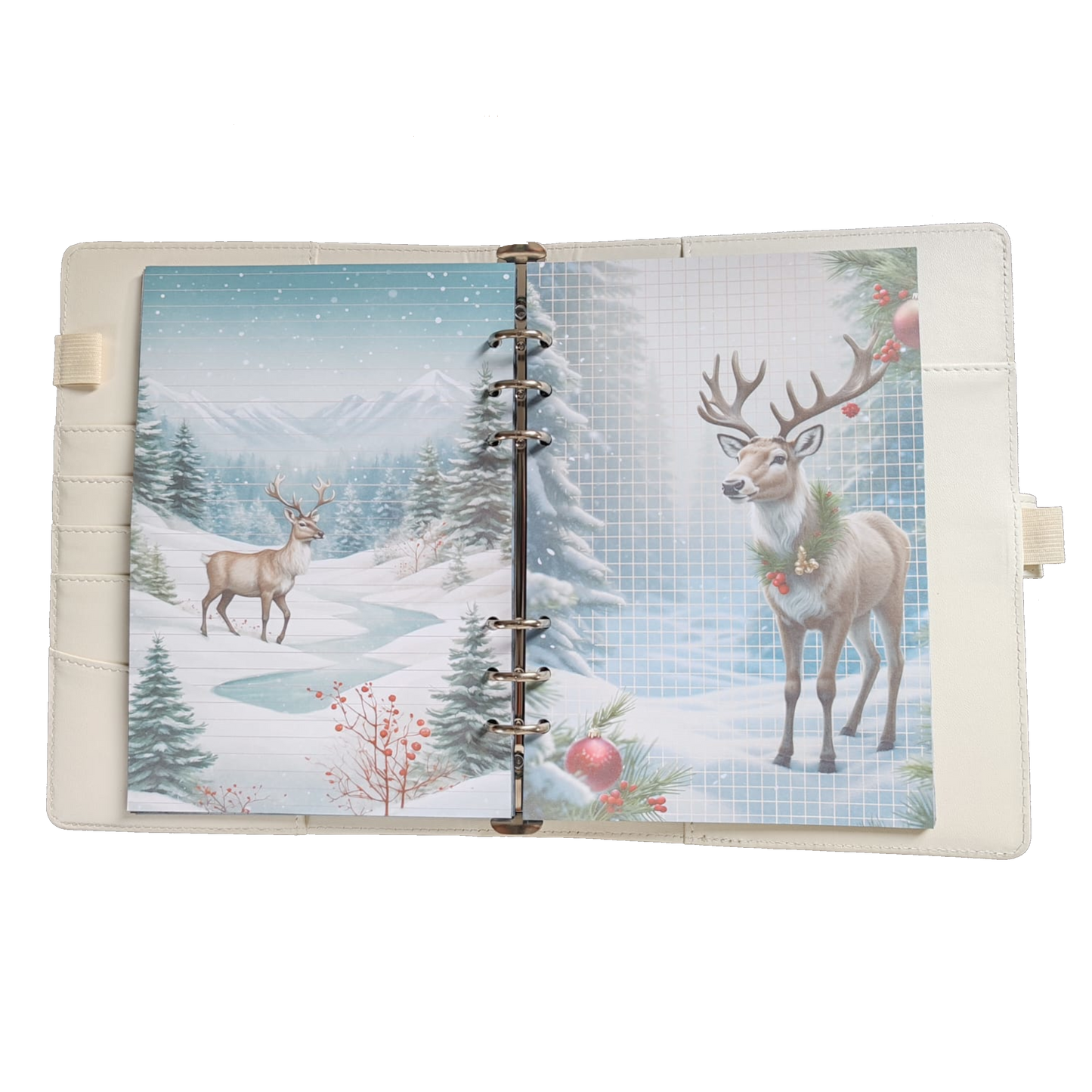Snowy Reindeer Dreams - DIN A5 / DIN A6 Journaleinlagen