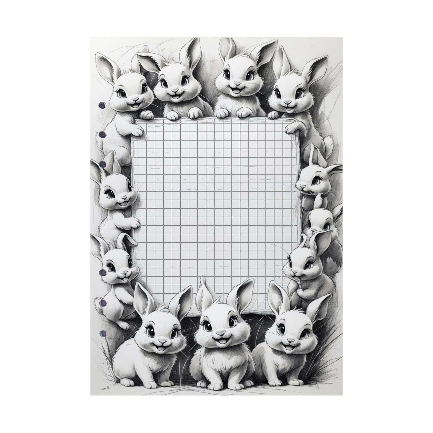 DIN A5 Ringbucheinlagen 6-fach Lochung mit Motiv | Happy Easter 7