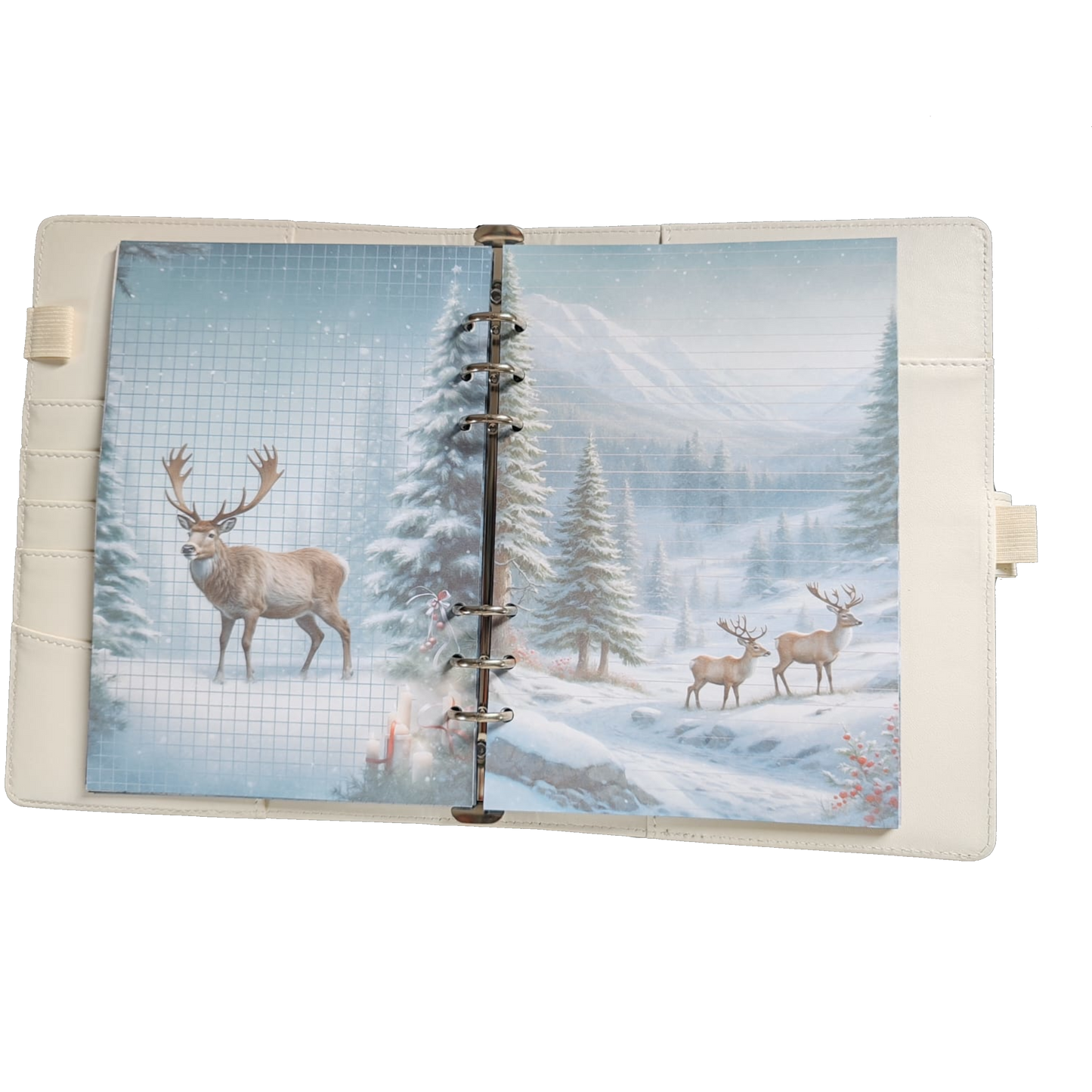 Snowy Reindeer Dreams - DIN A5 / DIN A6 Journaleinlagen