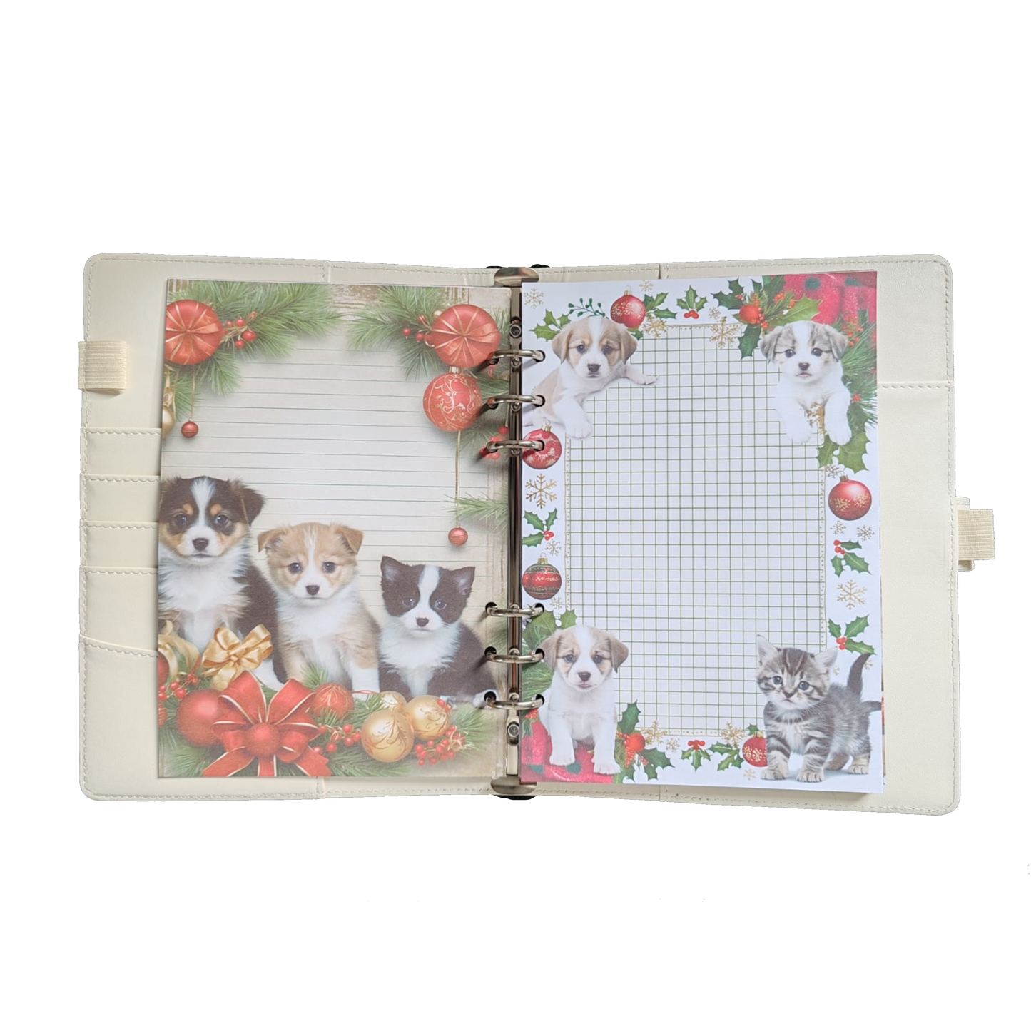 Fluffy Christmas - DIN A5 / DIN A6 Journaleinlagen