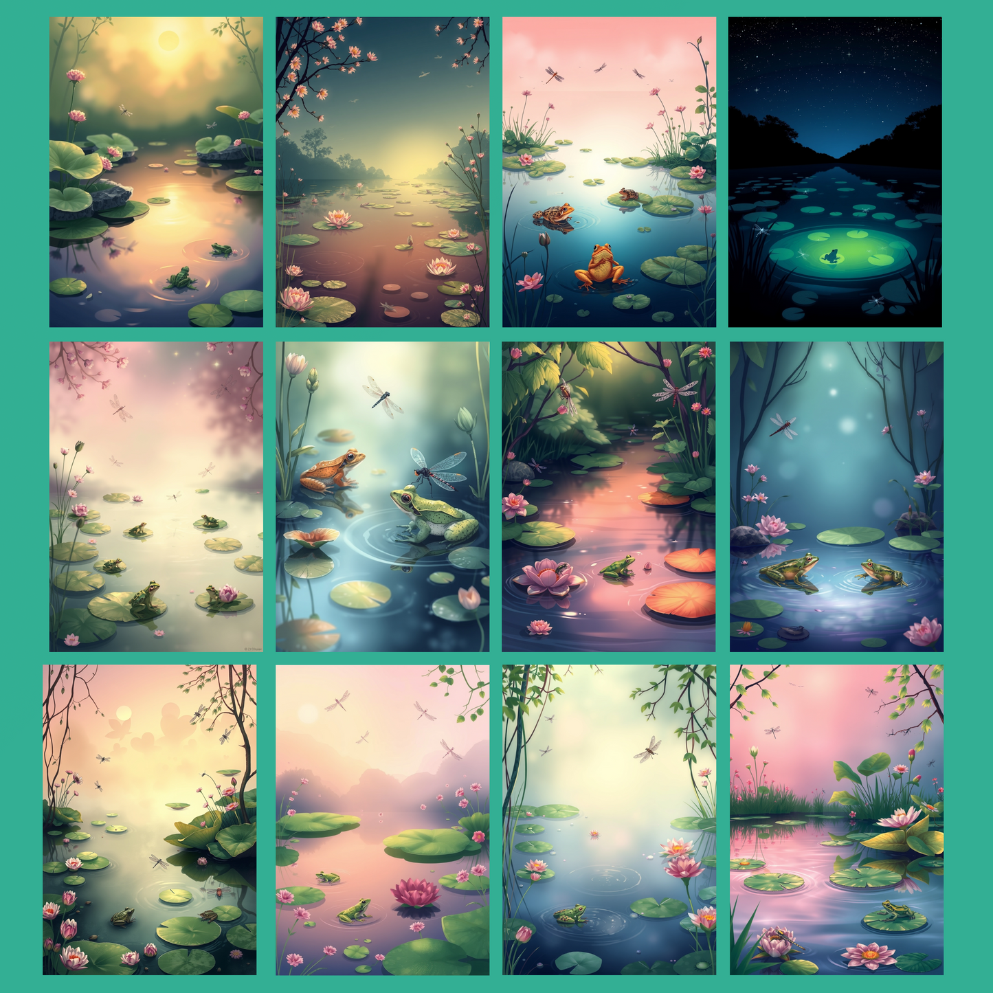Frog´s Paradise | Digital Download | 100 Bilder | Scrapbook | DIN A4