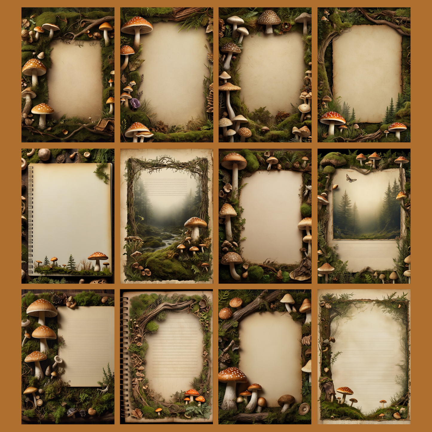 Autumn Flair | Digital Download | 100 Bilder | Scrapbook | A4