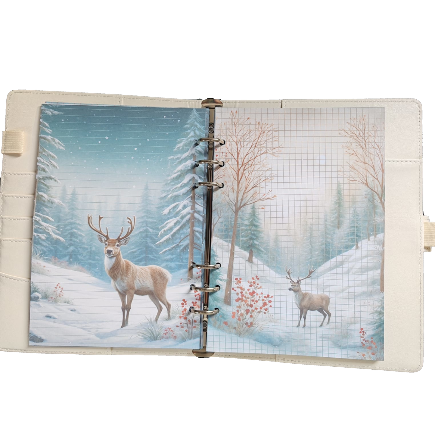 Snowy Reindeer Dreams - DIN A5 / DIN A6 Journaleinlagen