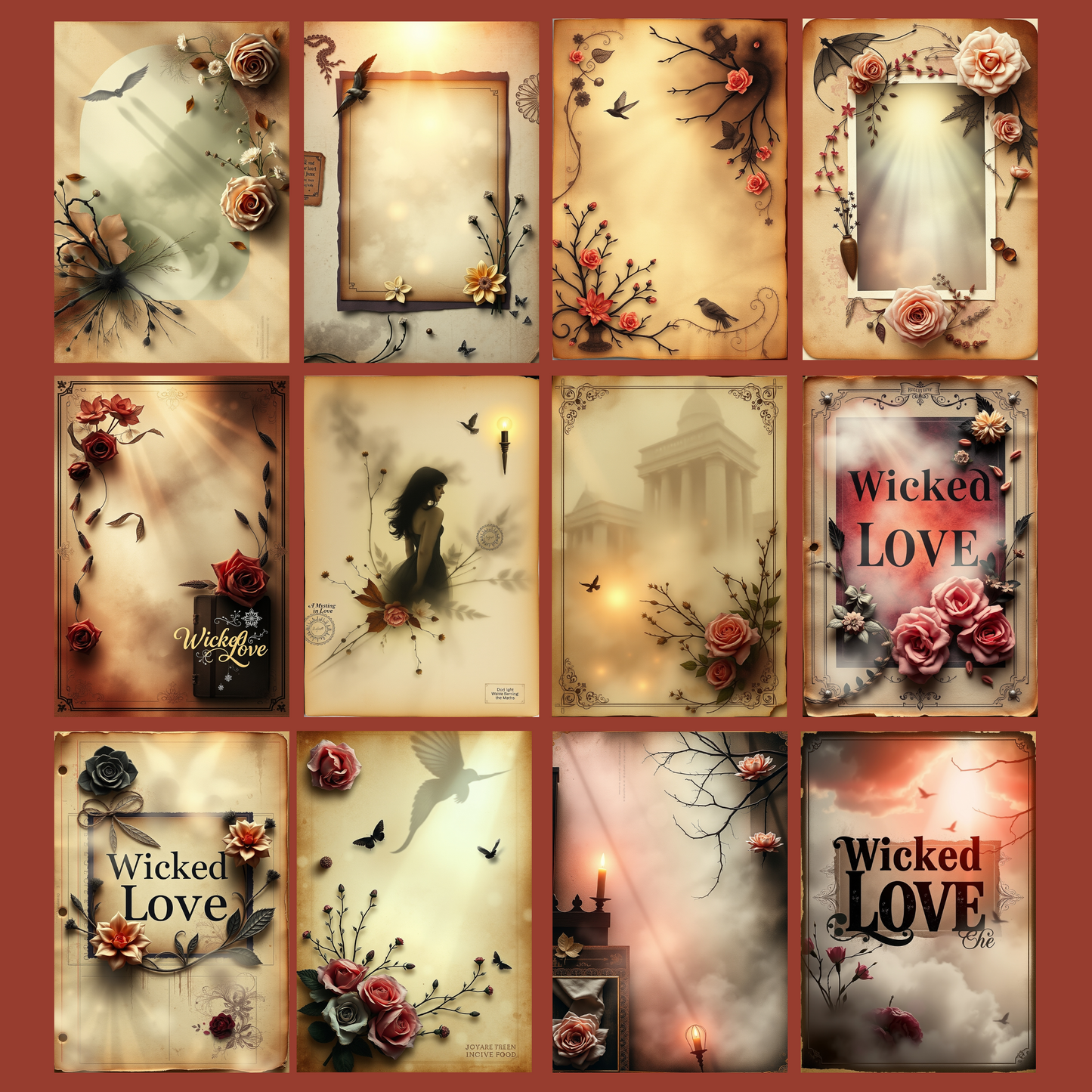 Wicked Love | Digital Download | 100 Bilder | Scrapbook | DIN A4