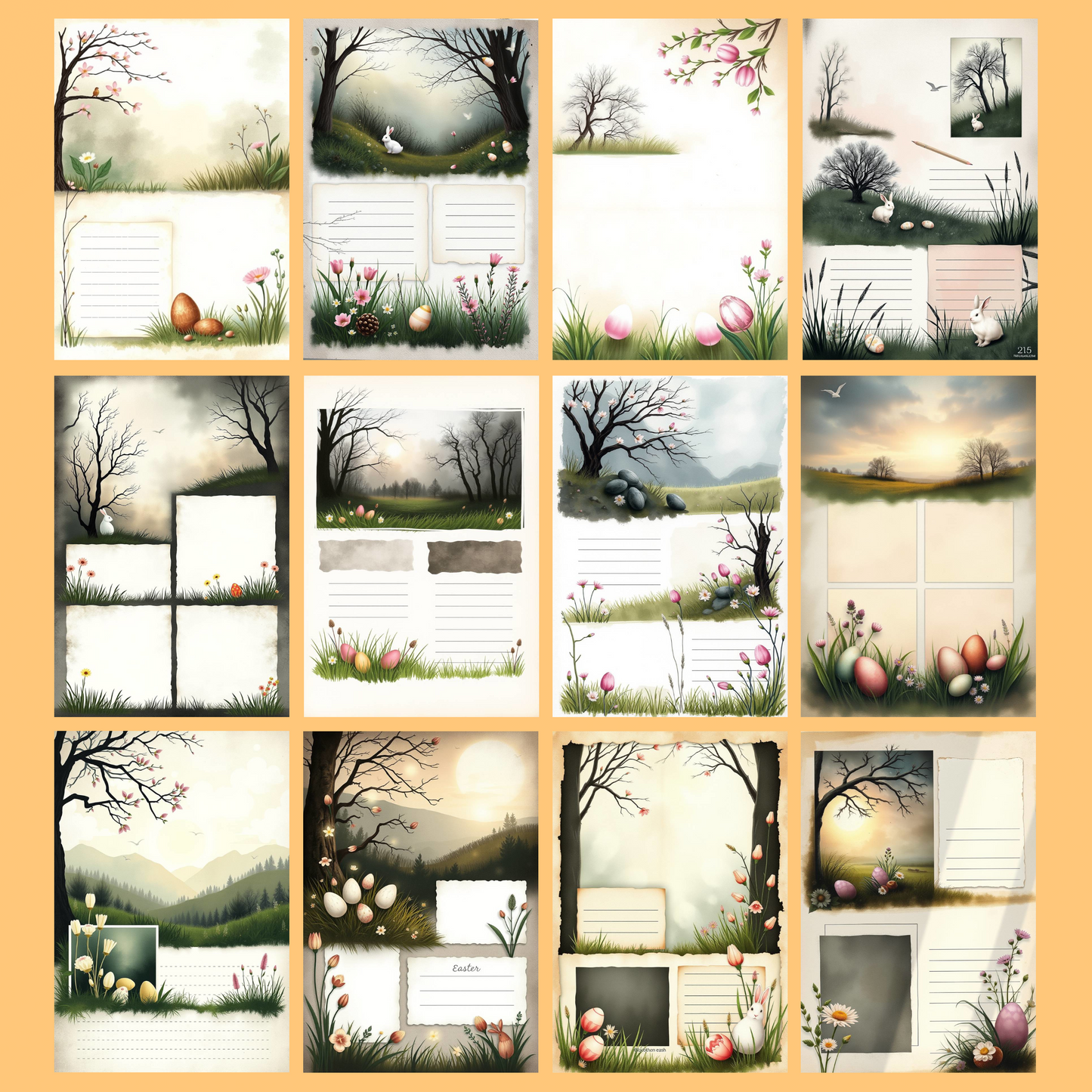 Easter Creative Mix | Digital Download | 100 Bilder | Scrapbook | A4