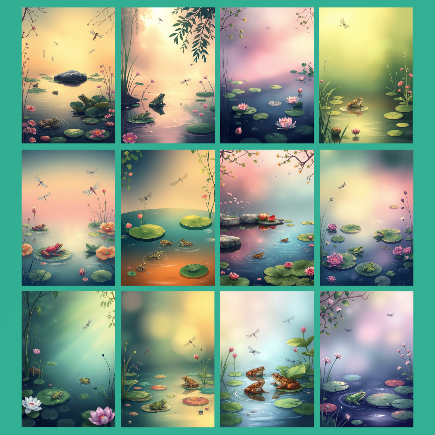 Frog´s Paradise | Digital Download | 100 Bilder | Scrapbook | DIN A4