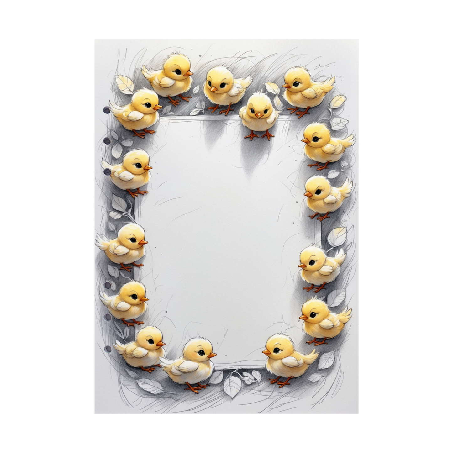 DIN A5 Ringbucheinlagen 6-fach Lochung mit Motiv | Happy Easter 9