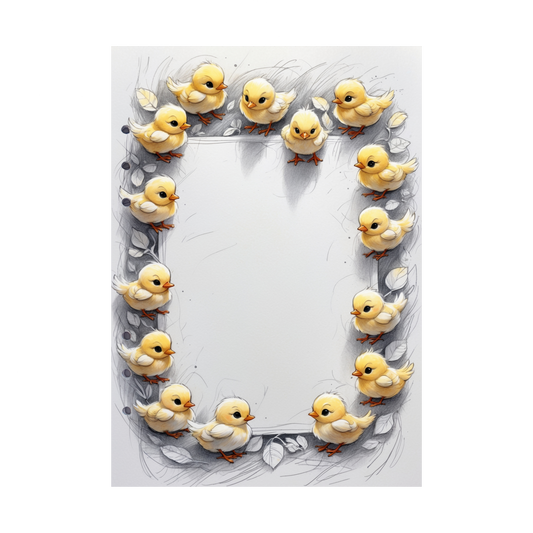 DIN A5 Ringbucheinlagen 6-fach Lochung mit Motiv | Happy Easter 9