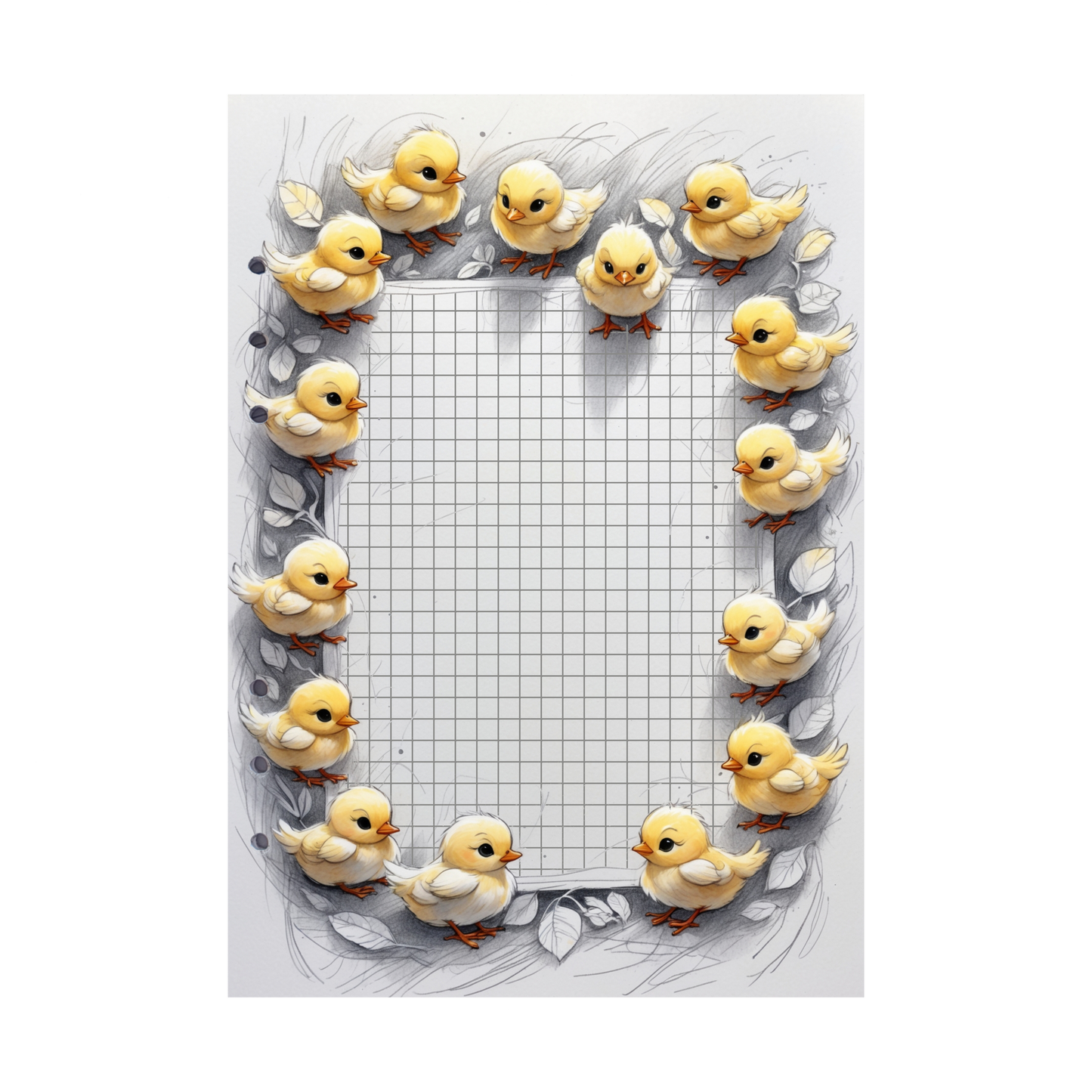 DIN A5 Ringbucheinlagen 6-fach Lochung mit Motiv | Happy Easter 9