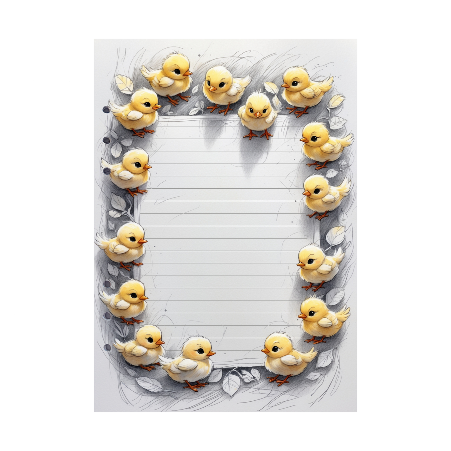 DIN A5 Ringbucheinlagen 6-fach Lochung mit Motiv | Happy Easter 9
