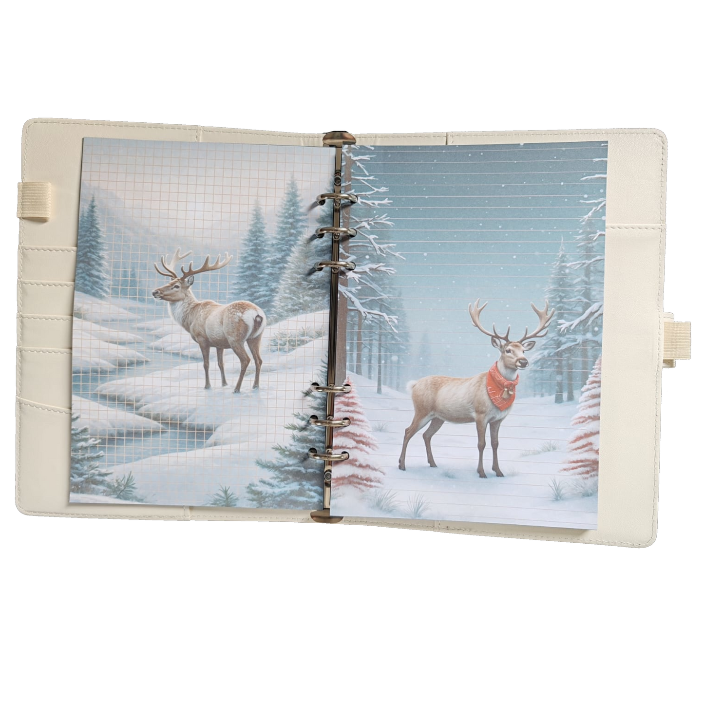 Snowy Reindeer Dreams - DIN A5 / DIN A6 Journaleinlagen