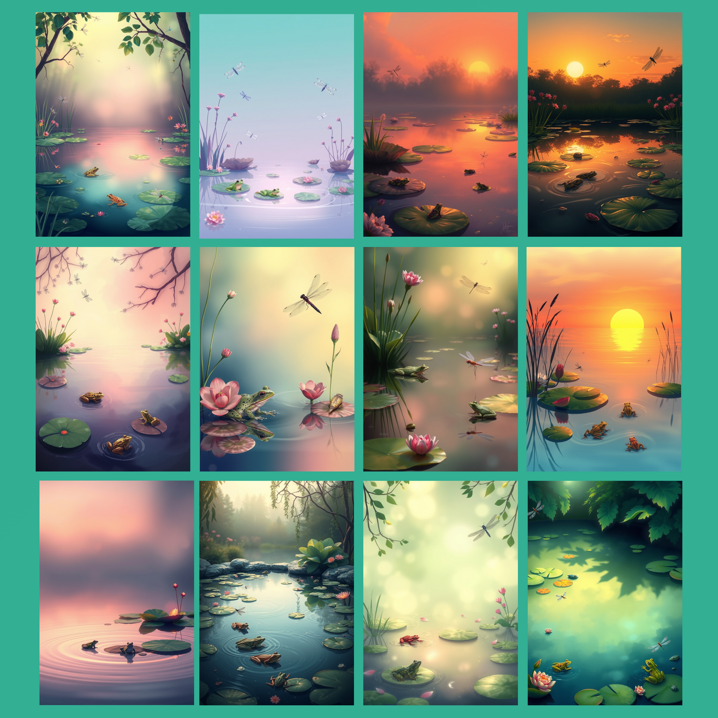 Frog´s Paradise | Digital Download | 100 Bilder | Scrapbook | DIN A4