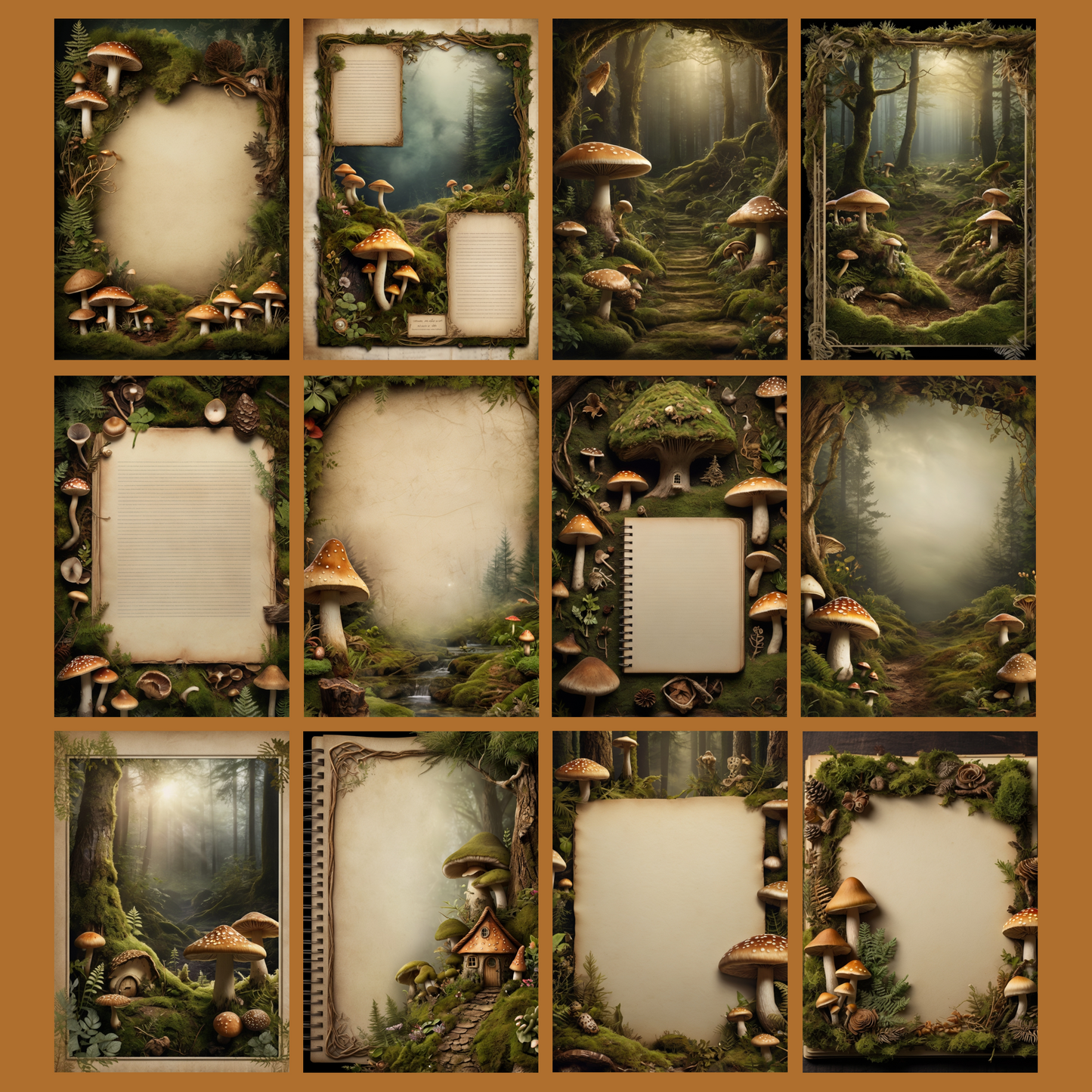 Autumn Flair | Digital Download | 100 Bilder | Scrapbook | A4