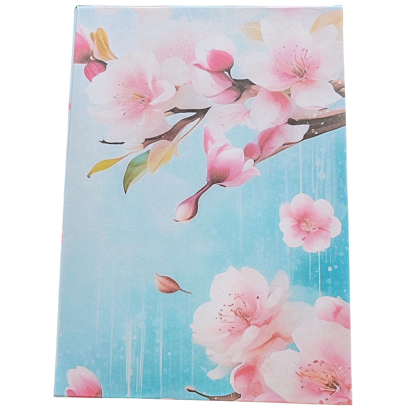 Illustriertes Notizbuch | Motiv Blossom Rain | DIN A5 Hardcover | 160 Seiten