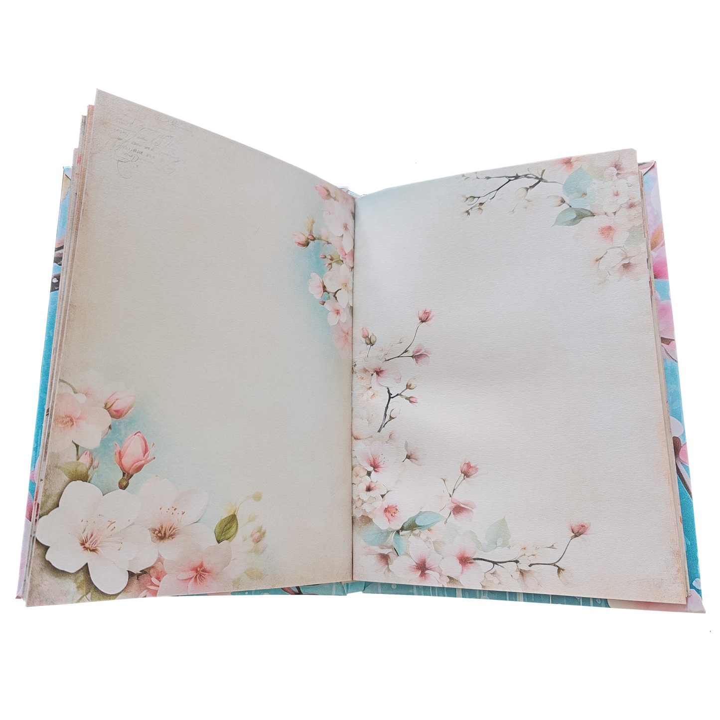 Illustriertes Notizbuch | Motiv Blossom Rain | DIN A5 Hardcover | 160 Seiten