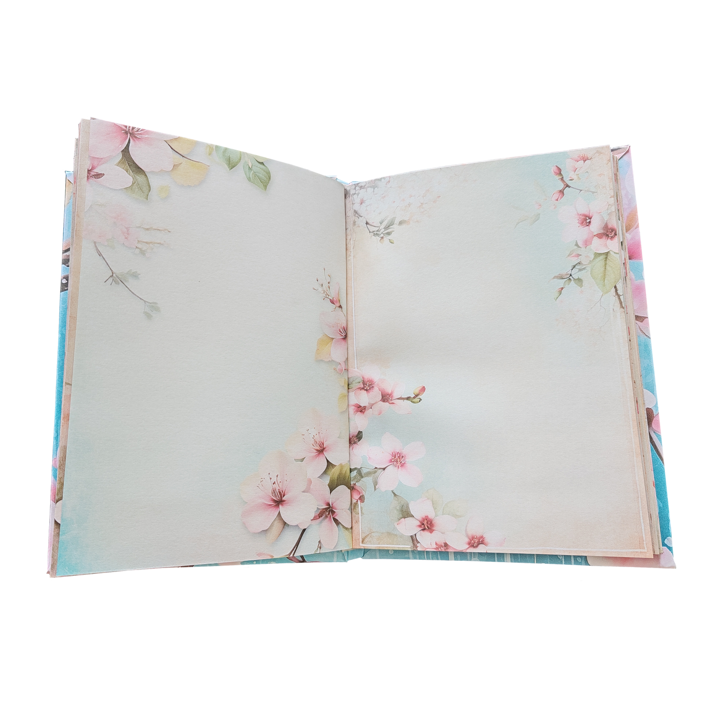 Illustriertes Notizbuch | Motiv Blossom Rain | DIN A5 Hardcover | 160 Seiten