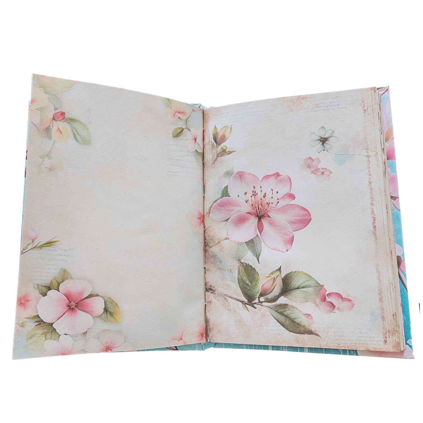 Illustriertes Notizbuch | Motiv Blossom Rain | DIN A5 Hardcover | 160 Seiten