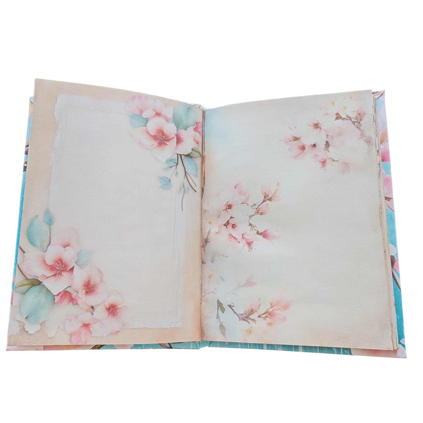 Illustriertes Notizbuch | Motiv Blossom Rain | DIN A5 Hardcover | 160 Seiten