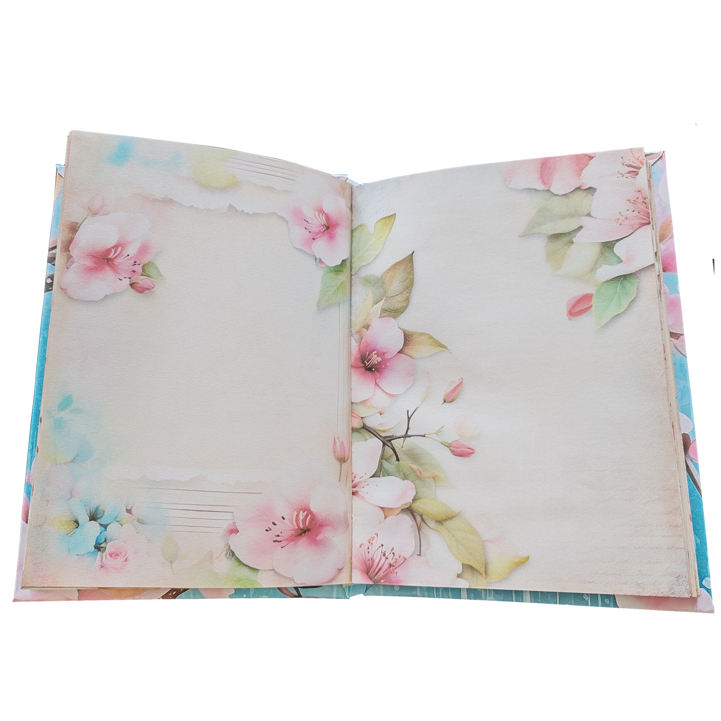 Illustriertes Notizbuch | Motiv Blossom Rain | DIN A5 Hardcover | 160 Seiten
