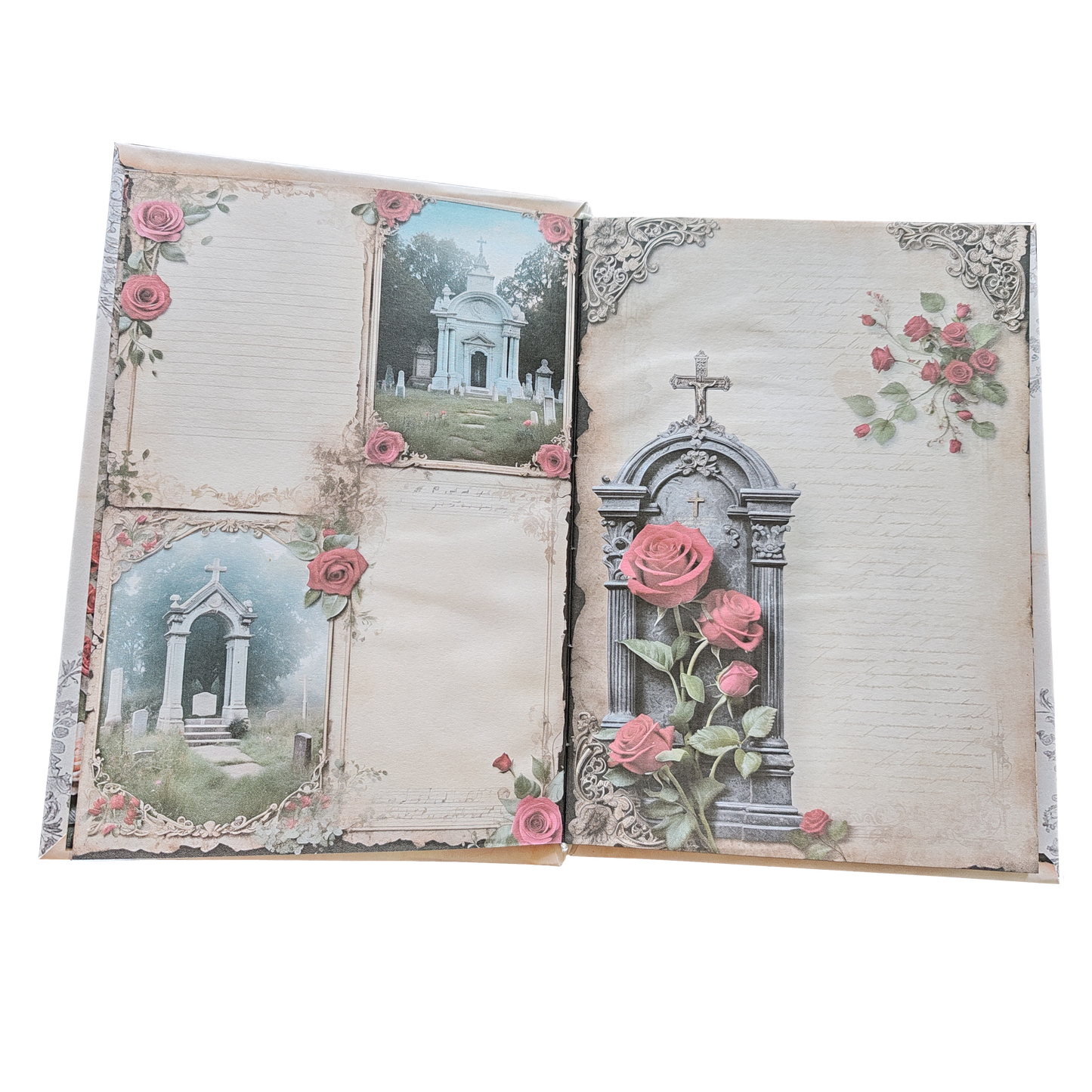 Illustriertes Notizbuch | Motiv Cemetery of Love | DIN A5 Hardcover | 160 Seiten