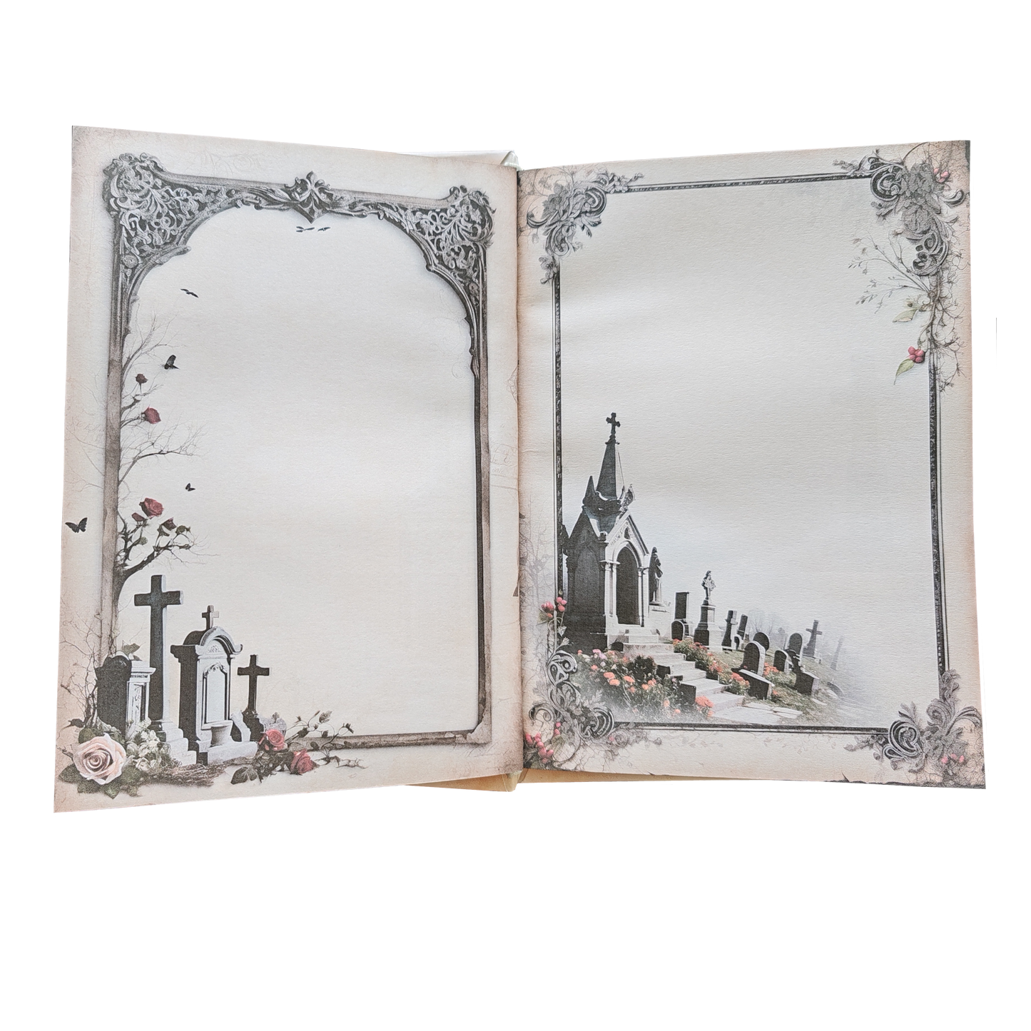 Illustriertes Notizbuch | Motiv Cemetery of Love | DIN A5 Hardcover | 160 Seiten