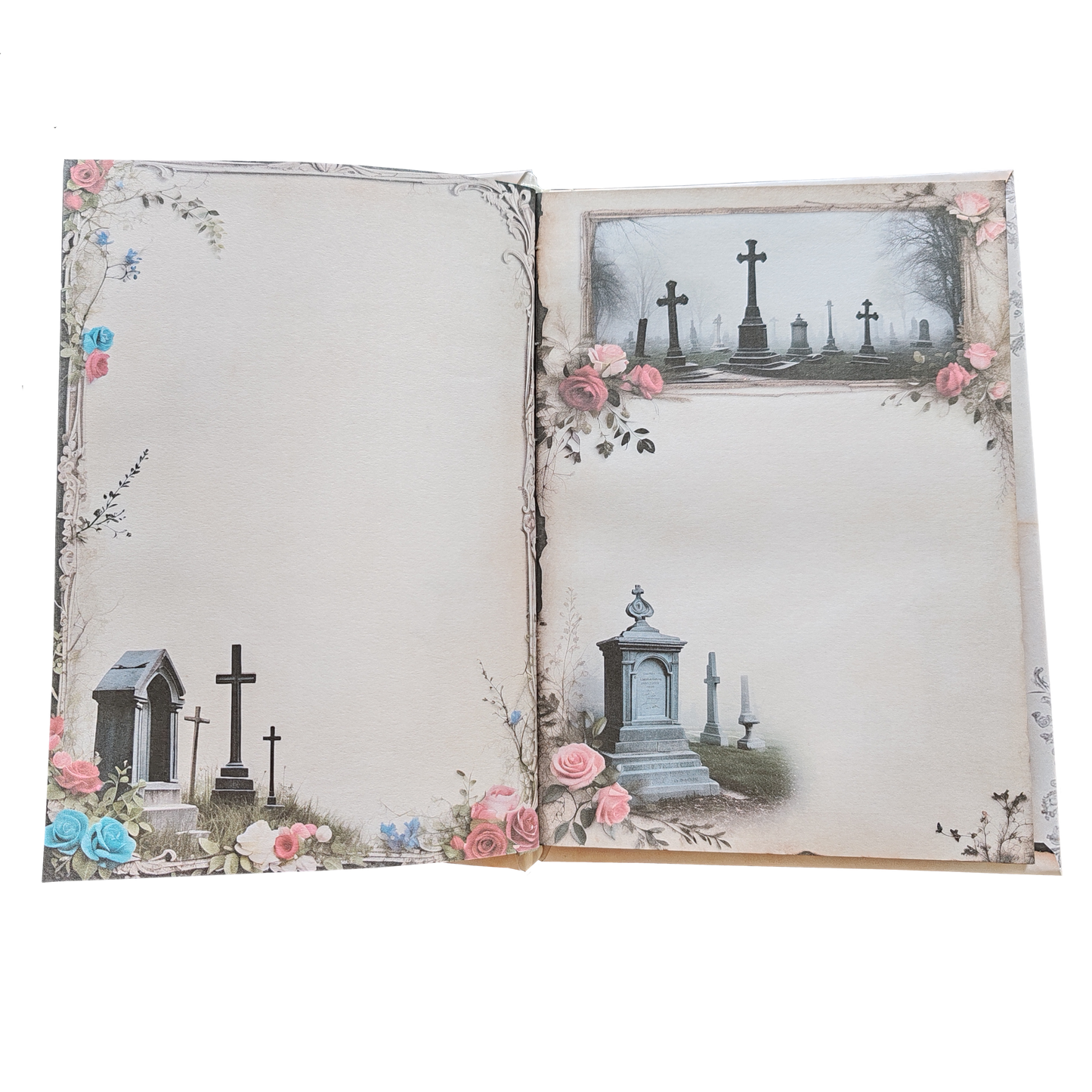 Illustriertes Notizbuch | Motiv Cemetery of Love | DIN A5 Hardcover | 160 Seiten