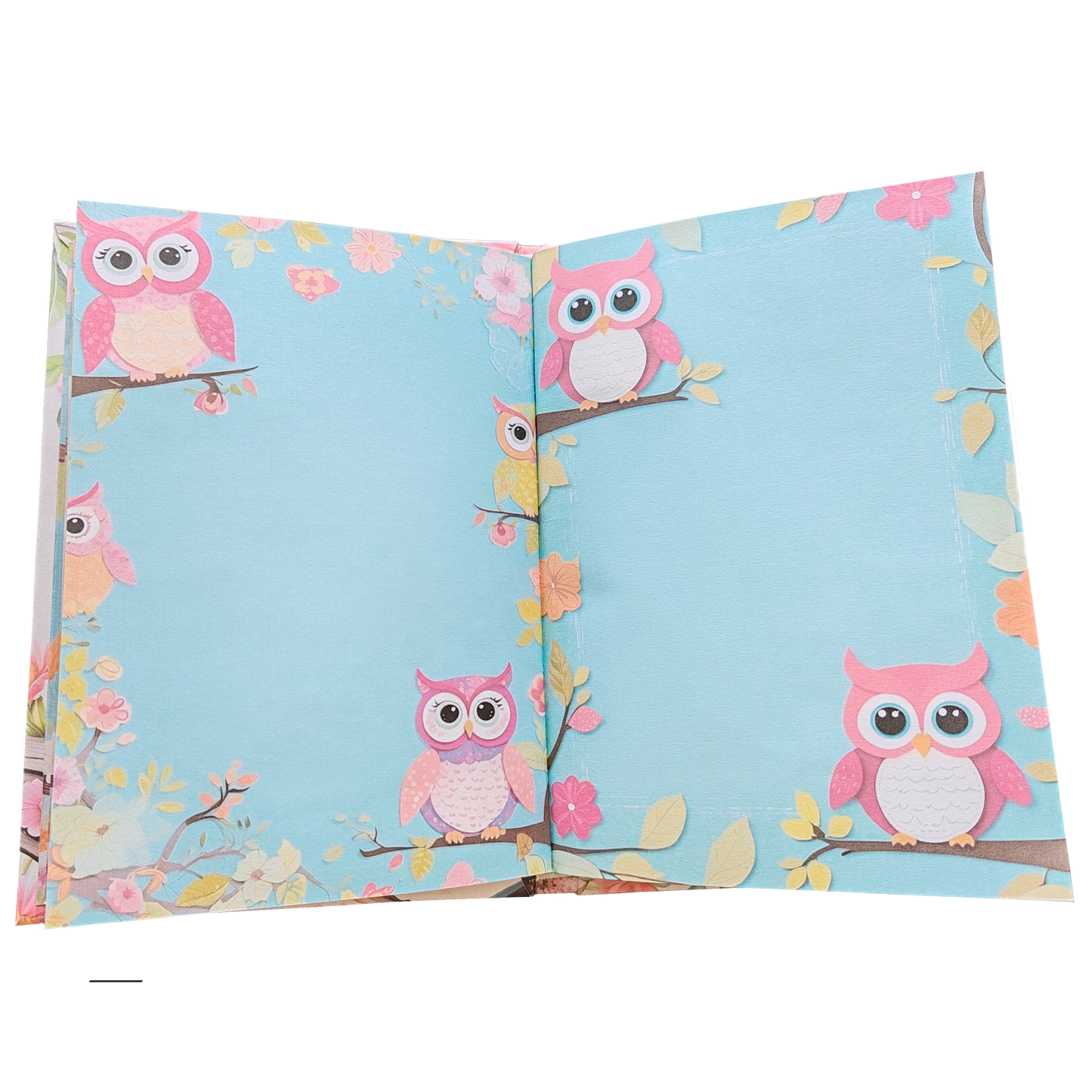 Illustriertes Notizbuch | Motiv Crazy Owls | DIN A5 Hardcover | 160 Seiten