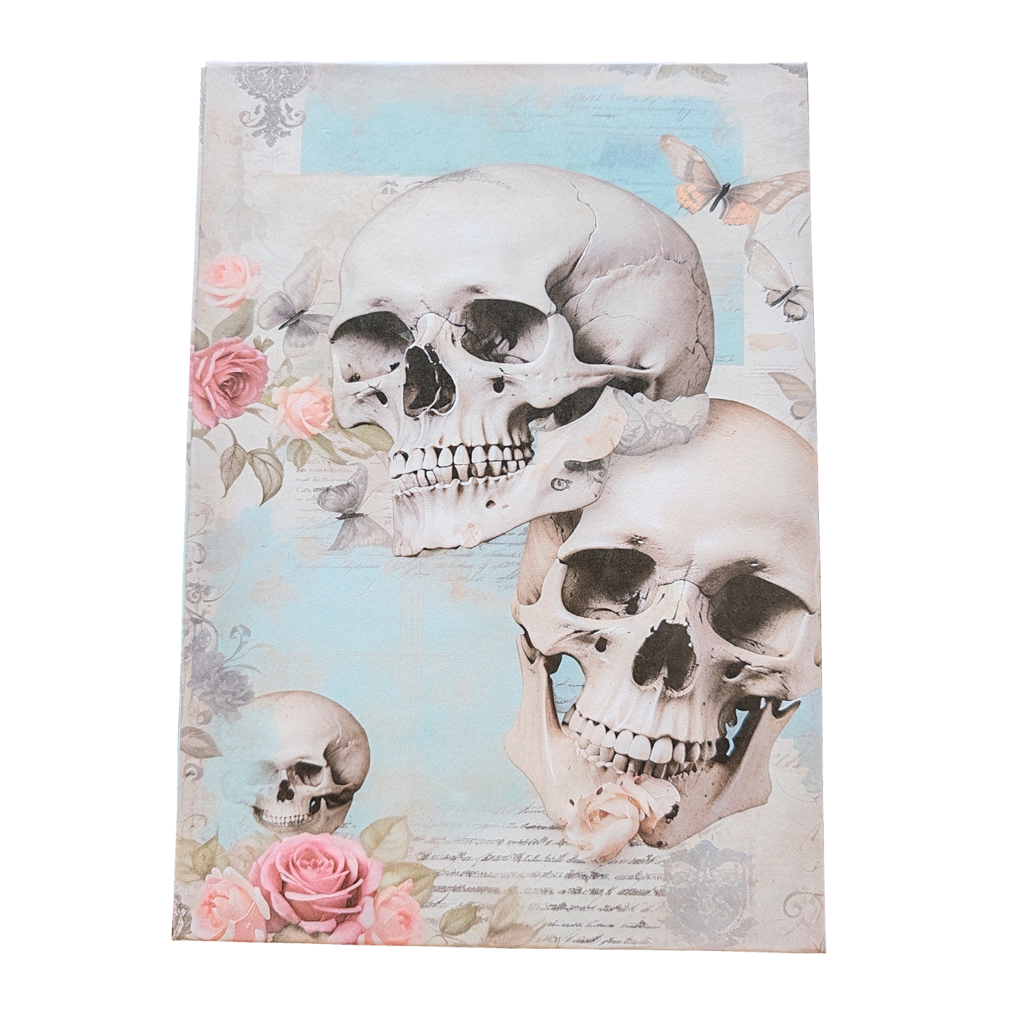 Illustriertes Notizbuch | Motiv Old Skull | DIN A5 Hardcover | 160 Seiten