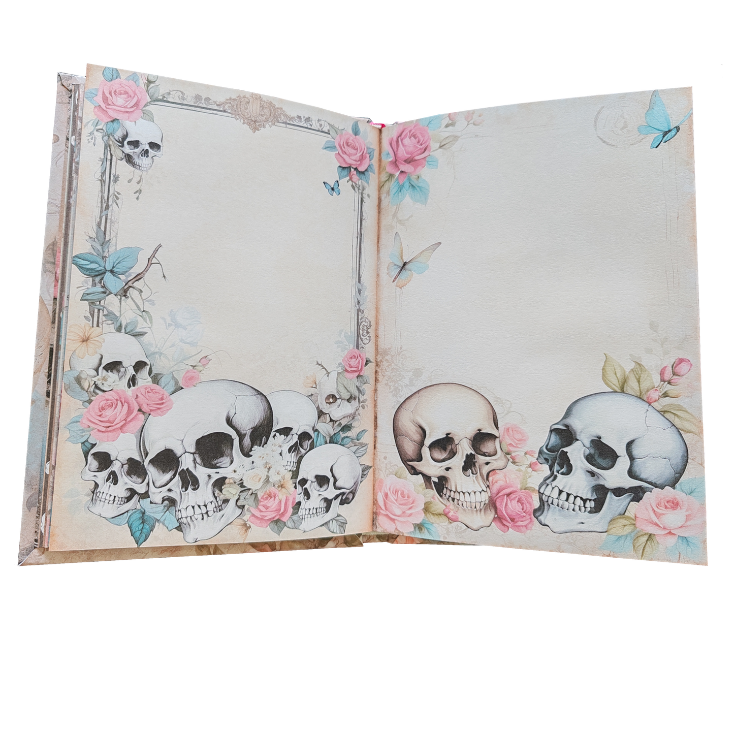 Illustriertes Notizbuch | Motiv Old Skull | DIN A5 Hardcover | 160 Seiten