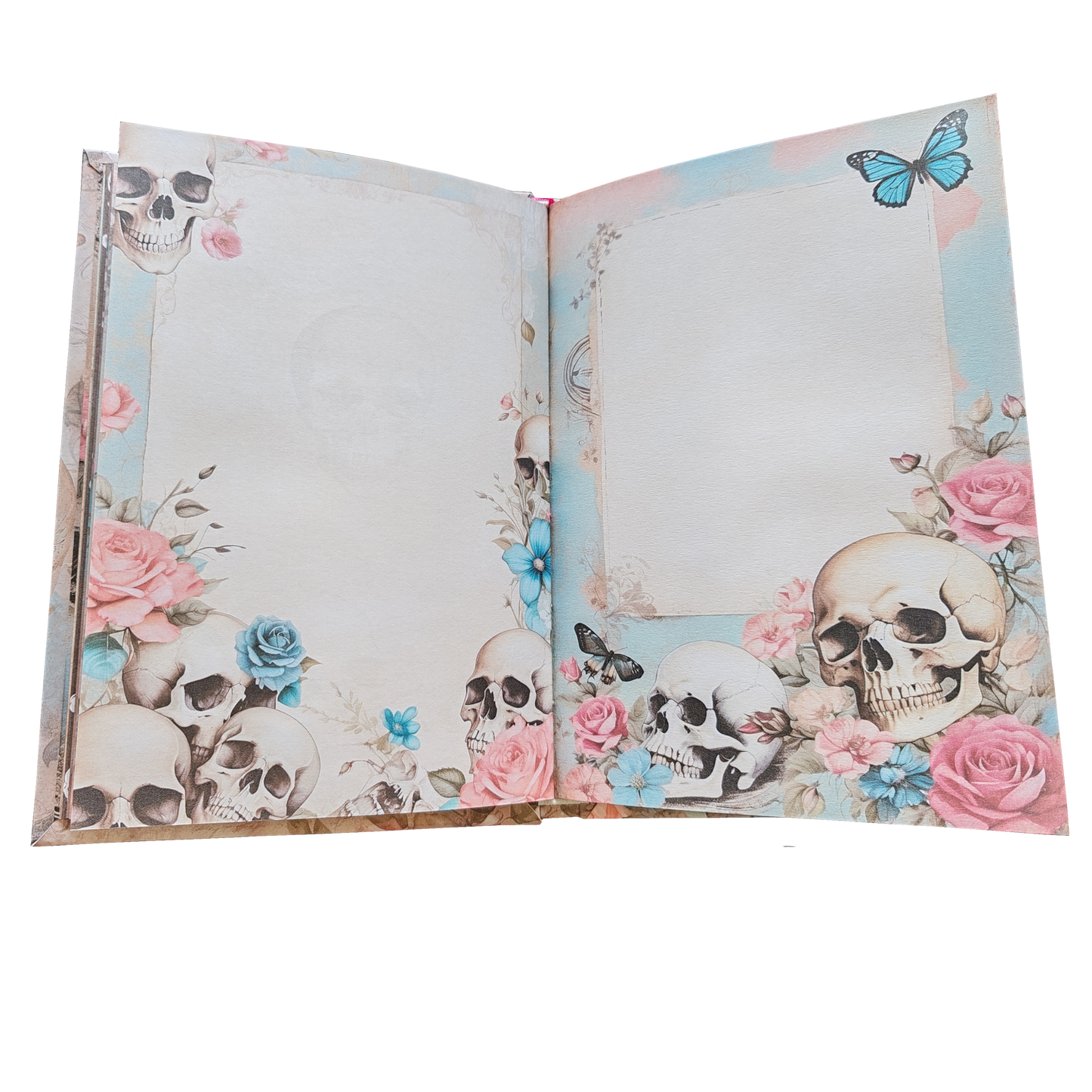 Illustriertes Notizbuch | Motiv Old Skull | DIN A5 Hardcover | 160 Seiten