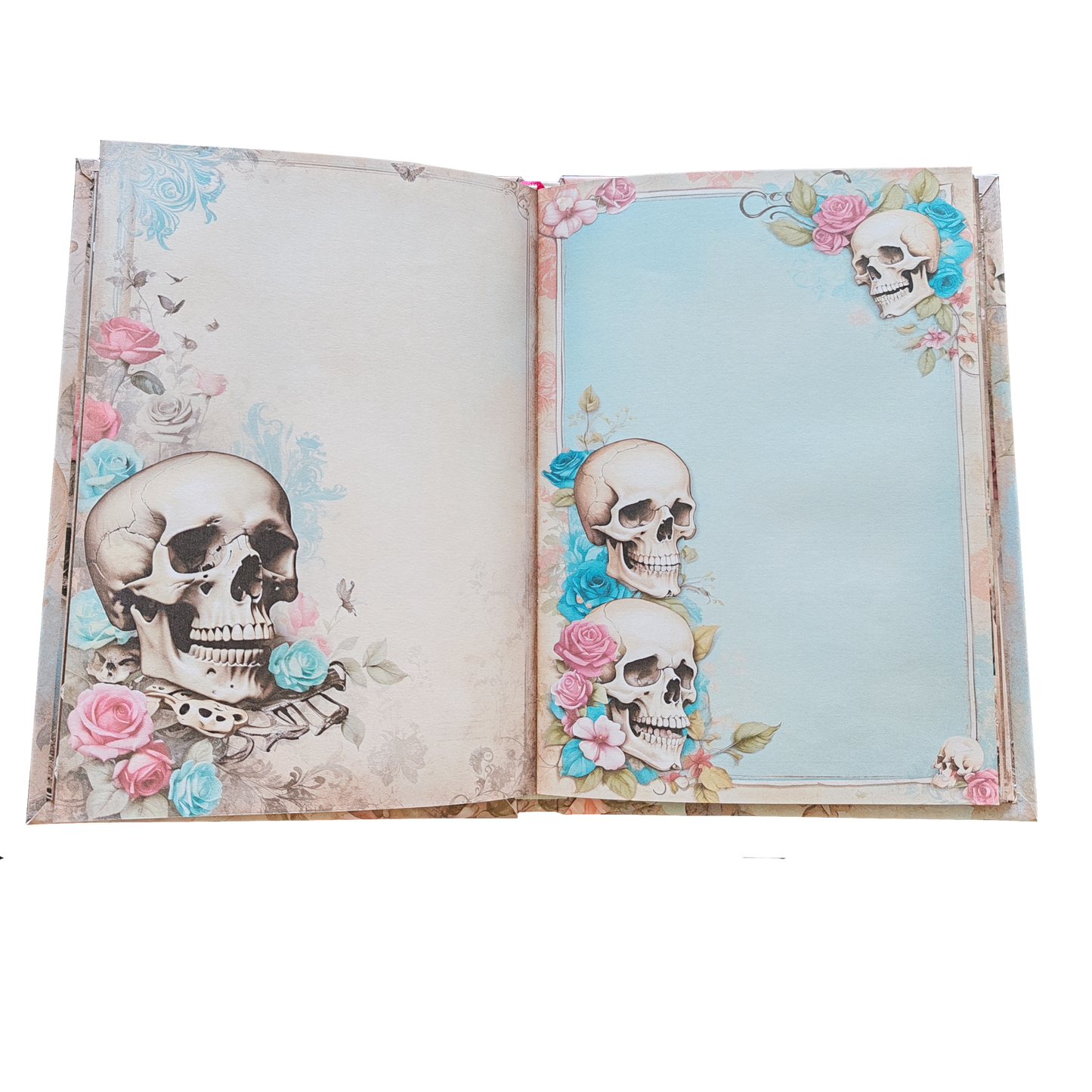 Illustriertes Notizbuch | Motiv Old Skull | DIN A5 Hardcover | 160 Seiten