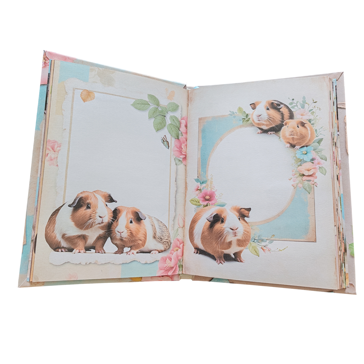 Illustriertes Notizbuch | Motiv Sweet Guinea Pigs | DIN A5 Hardcover | 160 Seiten