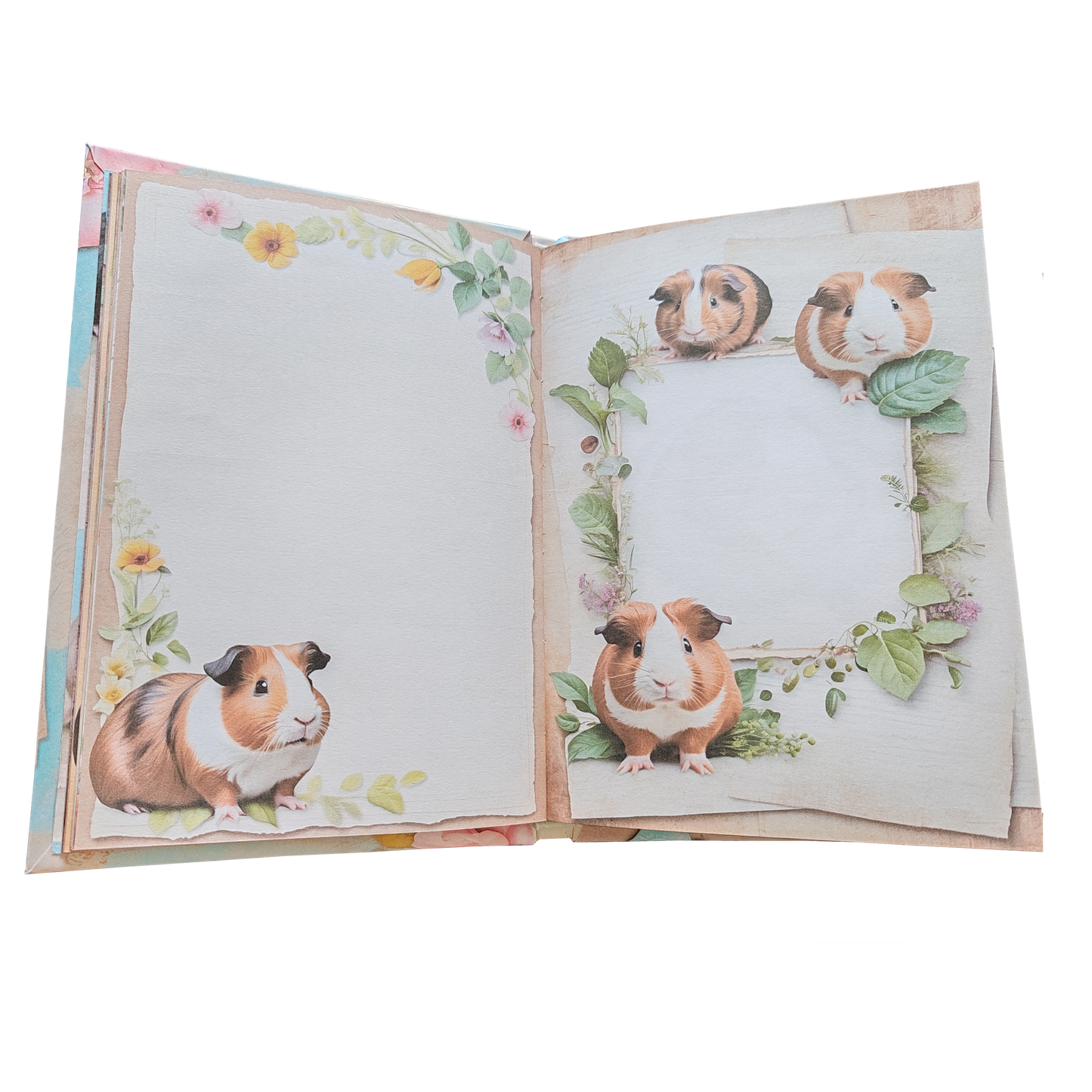 Illustriertes Notizbuch | Motiv Sweet Guinea Pigs | DIN A5 Hardcover | 160 Seiten